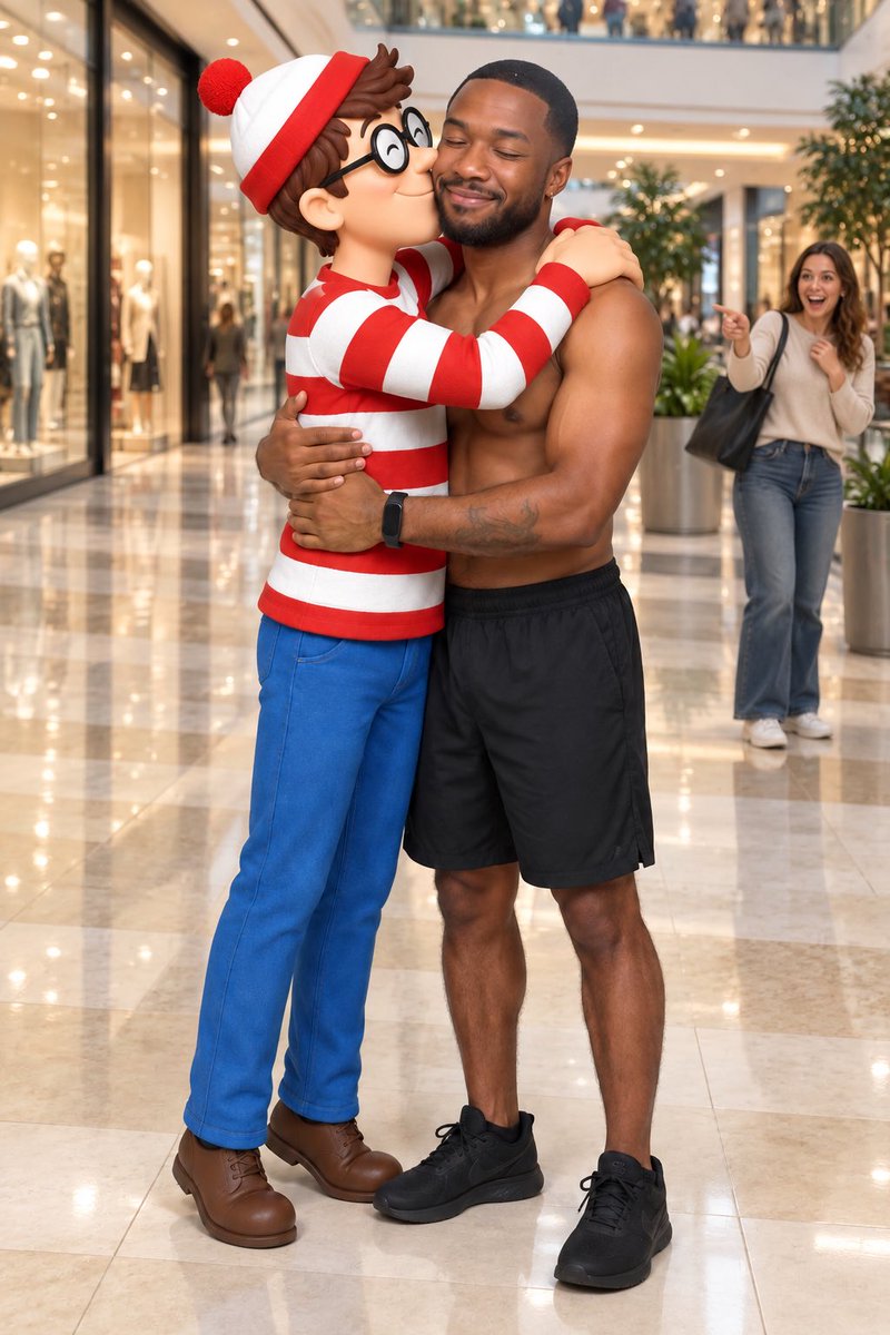 WaldoWhereRyou's tweet photo. When you bump into a friend at the mall
@Nightmare1_bim https://t.co/Uz7CCx1kG4