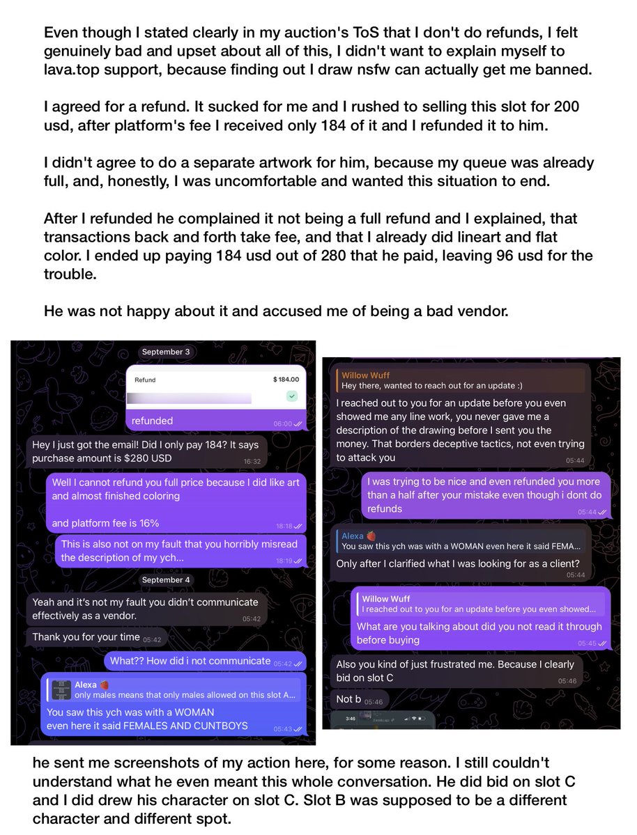 elperrodelmist1's tweet photo. AVOID WORKING WITH @WuskyWillow @WuskyWillowAD  

Made a mistake, blamed me for it and charged back
Thread⬇️ https://t.co/TmdnXX0MYf