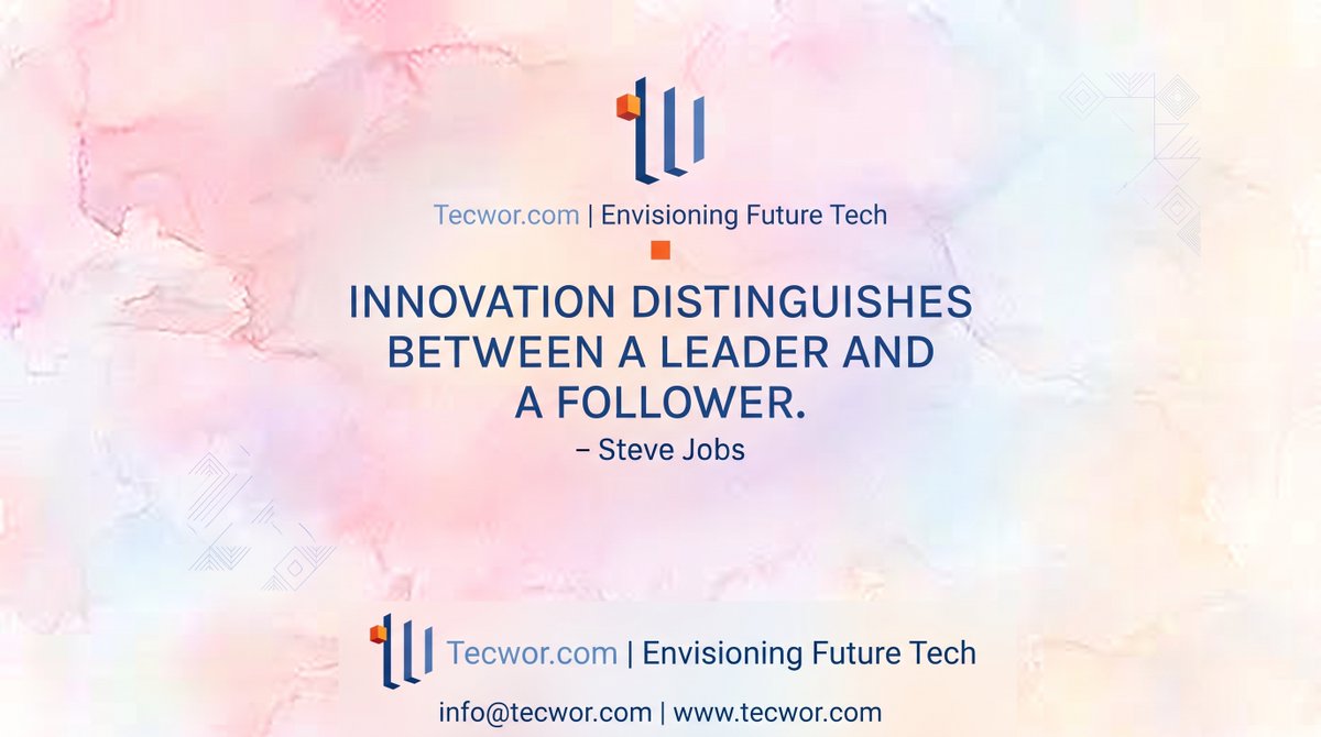 teamtecwor's tweet photo. Lead, don’t follow. ⚡

We turn bold visions into tomorrow's digital reality. Discover what’s next with Tecwor.

📩 info@tecwor.com | 🌐 https://t.co/fJAjSSnoPl
#EnvisioningFutureTech #Tecwor #Disruption #InnovateOrDie #TechInnovation https://t.co/r6goqy3Acp