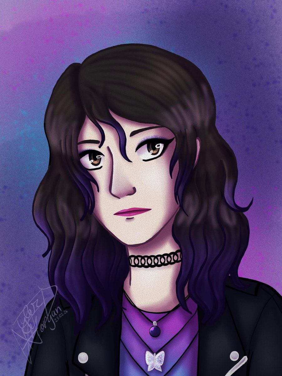 LynneElenbaas's tweet photo. Self-portrait (with my hair down) https://t.co/0DY5FD3I7z
