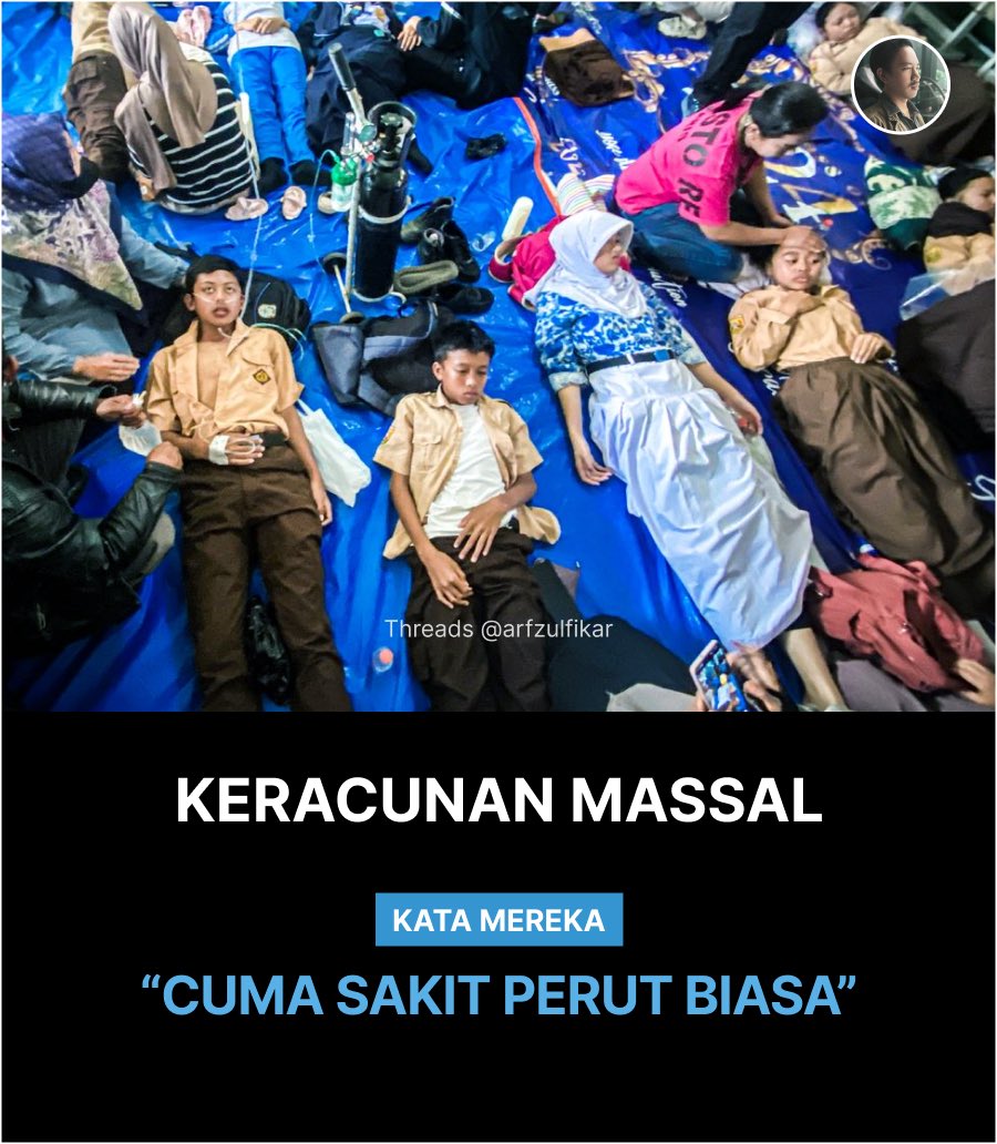 ArfZulfikar's tweet photo. Indonesia menjadi negara anti-sains, nirempati, denial. Semua kejadian buruk terjadi tapi mereka bilang:

- Erupsi Ank Krakatau: Ulah antek asing
- Keracunan Massal: Cuma sakit perut biasa
- Kebakaran Hutan: Tidak separah di sosmed

We’re doomed! https://t.co/gssQxvovcY