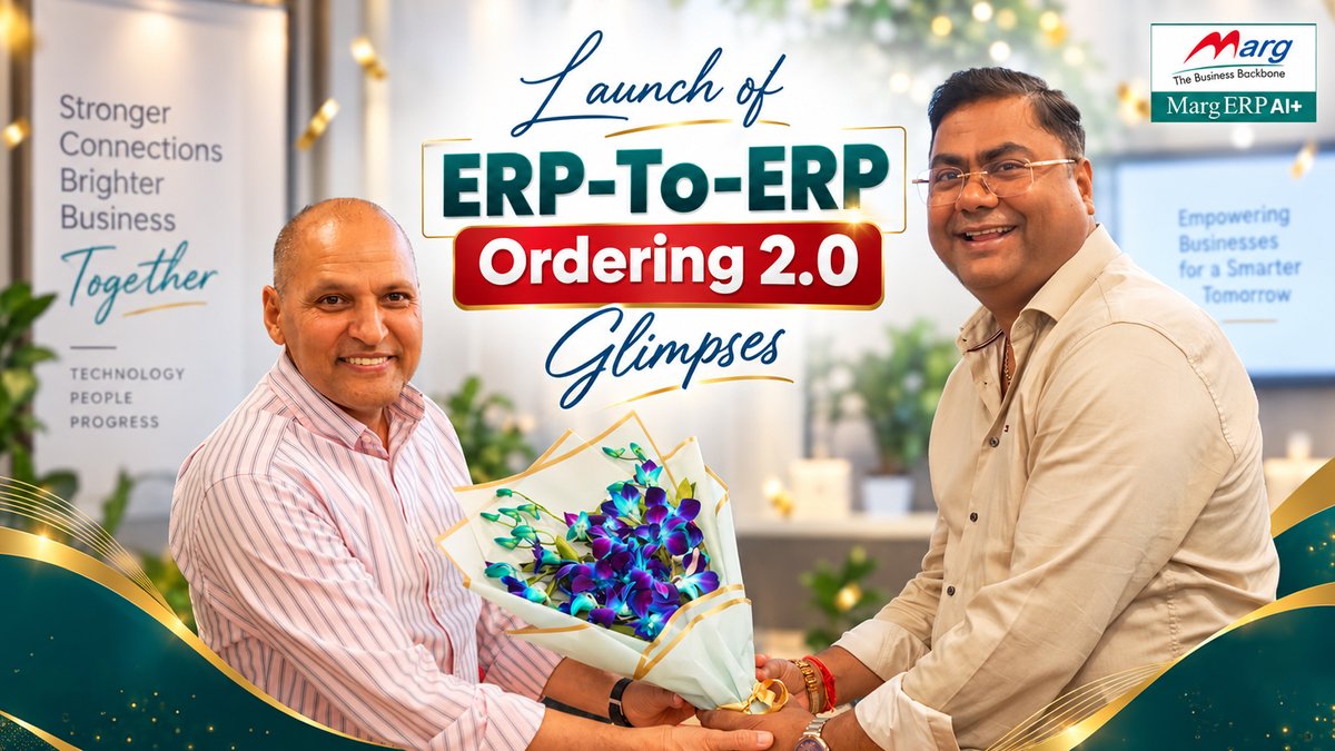 MargErpLtd's tweet photo. 🚀 ##ERPtoERP Ordering 2.0 is LIVE!

What’s New? 👀
🔄 Smart Re-Order | 🎯 Smart Selection | ⚡ One Click Order
📦 Live Stock, Rates &amp; Schemes | 🔗 Seamless ERP-to-ERP Flow

📞 9211822447  | 📧 umesh.k@margerp.biz 

#MargERP #Ordering20 #OneClickOrder https://t.co/NZjgVB8UoB