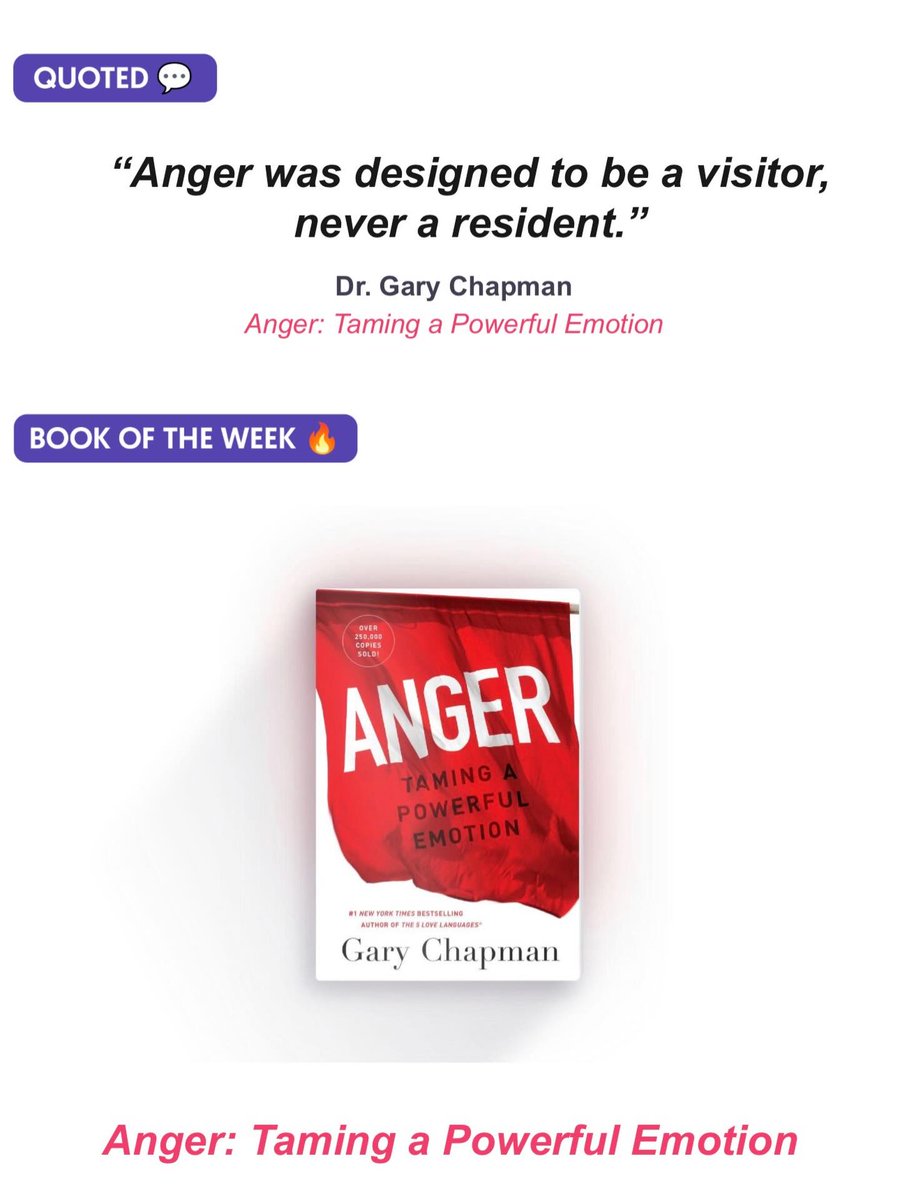 ElsaCorlepi's tweet photo. Anger was designed to be a visitor, never a resident. ”

Keep this in mind when facing this powerful emotion. https://t.co/26Yj1V6Vrr