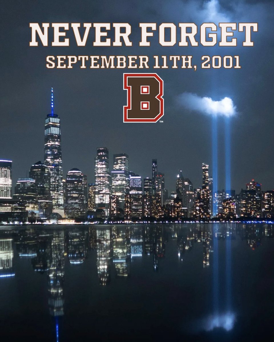 BrownU_MLAX's tweet photo. On the 25th anniversary of September 11, 2001. We remember and honor all those impacted on that day. https://t.co/WVVCQ4zcY2