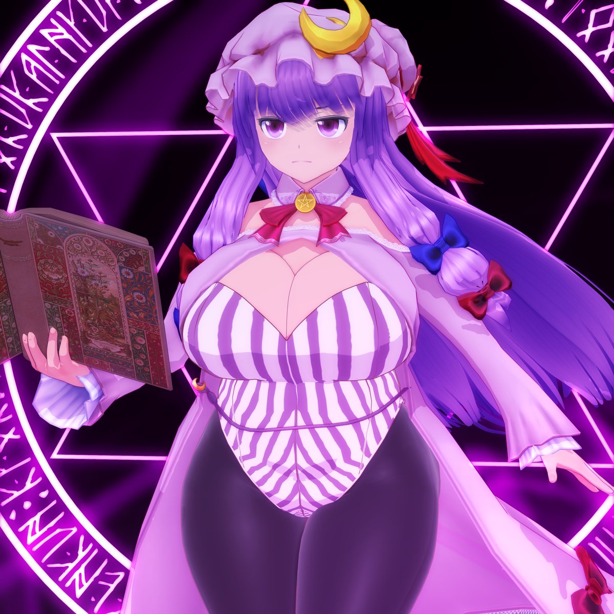 Amou_hobby's tweet photo. #東方MMD (SFW)
パチュリー・ノーレッジ（再掲） https://t.co/X0aVIB0VLC