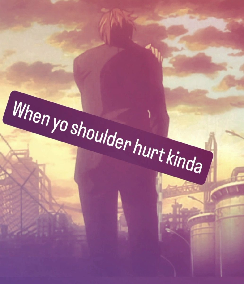 LightYagummyy's tweet photo. when yo shoulder hurt kinda https://t.co/rMOsmRIklo