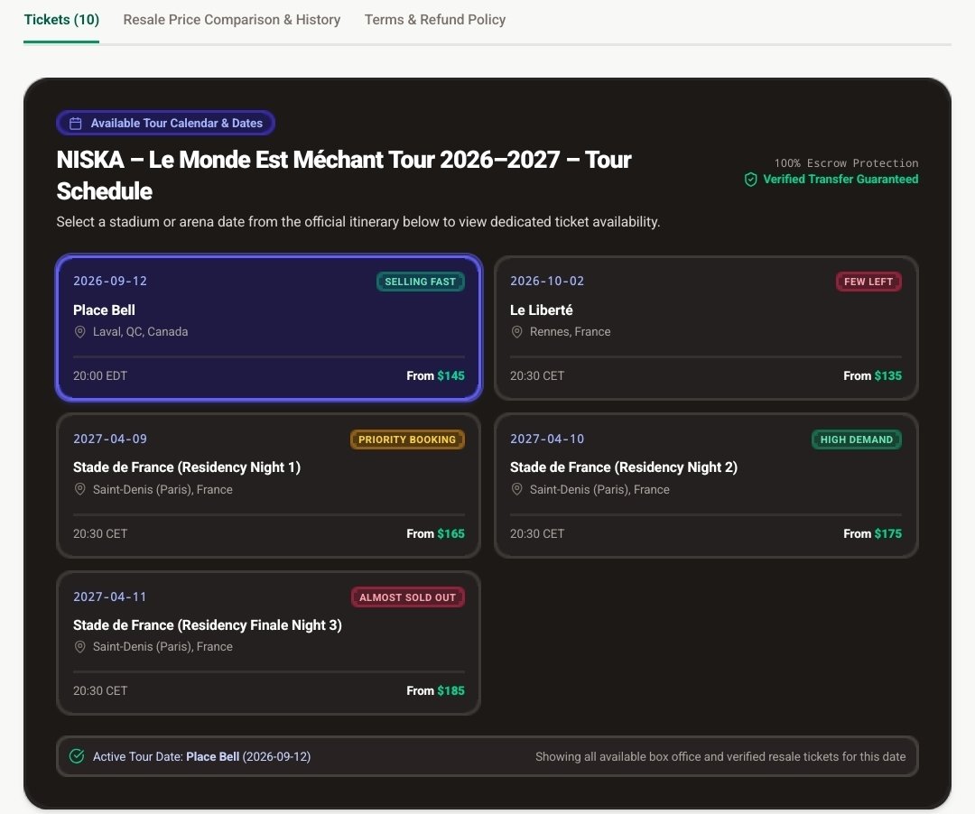 elena_tickets's tweet photo. The best p2p market t buy Niska resale tickets is SeatGreek. Don't be scammed, use reliable sites.
https://t.co/V9KukYqcec 

#NISKA #FRANCE #Charo #RapFrançais #StadeDeFrance https://t.co/t3FlOoWP0H
