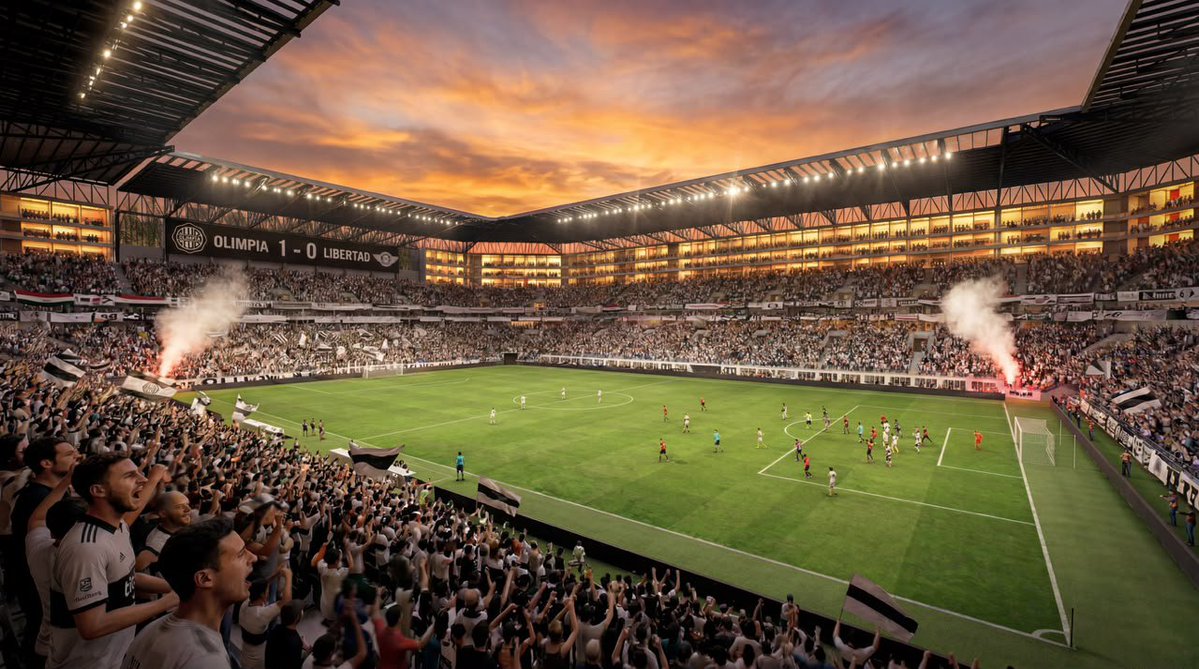 BrunoPont's tweet photo. 🏟🇵🇾 Este sería el nuevo Estadio Osvaldo Domínguez Dibb del club #Olimpia.

@rockandpop955
@nanduti
#LaGranJugada https://t.co/hN33BKubUV