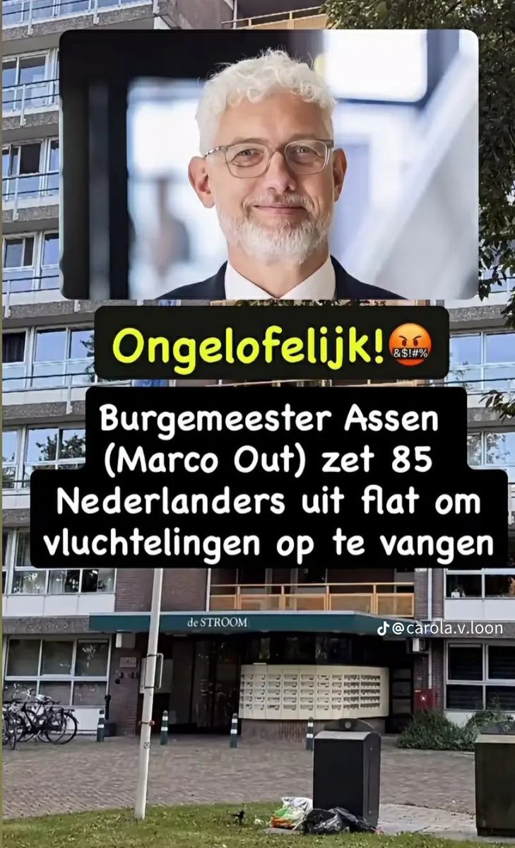 MSoll123321's tweet photo. En ik maar denken dat het een geintje was, dus niet. Deze brave burgemeester trapt lachend mensen uit hun flat. Omdat zij de huur niet meer betalen of overlast veroorzaken??
Nee nee, hij heeft ruimte nodig voor asielzoekers. https://t.co/M09oNFpqQx