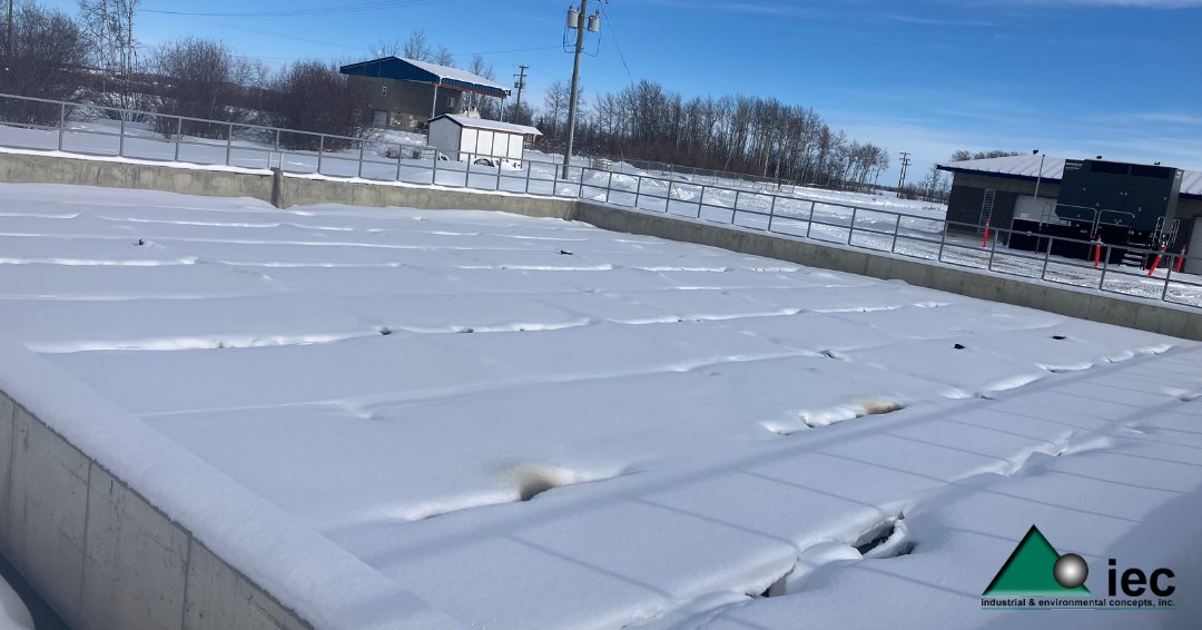 ieccovers's tweet photo. Winter icing was creating operational headaches for the Peace River Regional District's Charlie Lake Sewage Treatment Facility in northeastern British Columbia.
#Wastewater #WWTP #Infrastructure #ModularCovers #BritishColumbia #MunicipalEngineering #IECCovers #WaterTreatment https://t.co/d0ZSuOonxT