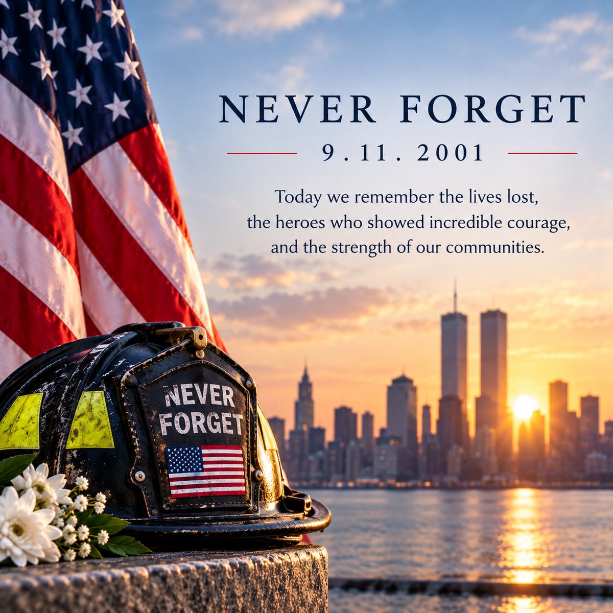 CeliaSacelia1's tweet photo. Today, we remember.
On September 11, we honor the lives lost, the heroes who answered the call, and the families and communities forever changed by that day.
We will always remember the courage, sacrifice, and unity that brought us together.
9/11/2001 — Never Forget. 🕊️ https://t.co/1ceb3Qd63j