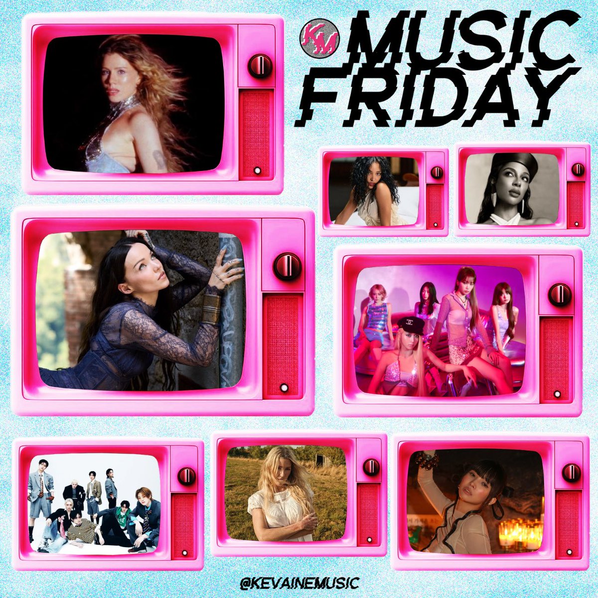KevaineMusic's tweet photo. 🎵MUSIC FRIDAY 11/09/26🎵
📺 #DoveCameron - #WhenInRome
📺 #LESSERAFIM - #MadeMyNight
📺 #SLAYYYTER - #Crank2
📺 #SOYEON - #WhatAWonderfulLife album
📺 #StrayKids - #November11th
📺 #EllieGoulding - #WeKnowTooMuch album
📺 #Tinashe - #PillowFight
📺 #VictoriaMonet - #Juicy https://t.co/dI1Q61N20k