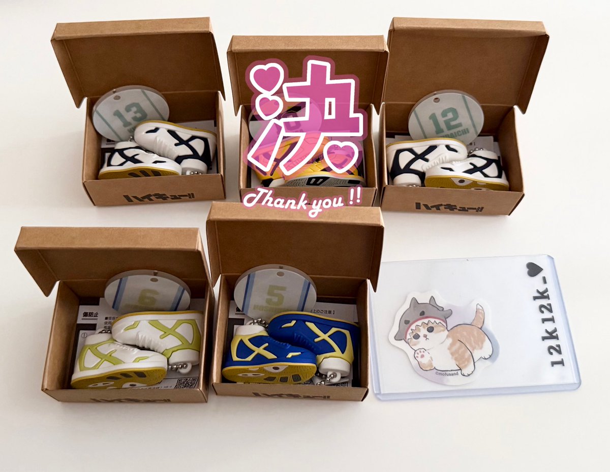 12k12k_'s tweet photo. 【交換】ハイキュー!! ミニチュアシューズコレクション vol.3 稲荷崎高校 鴎台高校 青葉城西高校

譲：宮侑.北信介.星海光来.昼神幸郎.国見英.金田一勇一郎

求：角名倫太郎 >> 古森元也

1枚目は角名倫太郎との交換のみ。
お心辺りのある方はぜひお声がけ下さい。よろしくお願いします。 https://t.co/HEoQd902ou