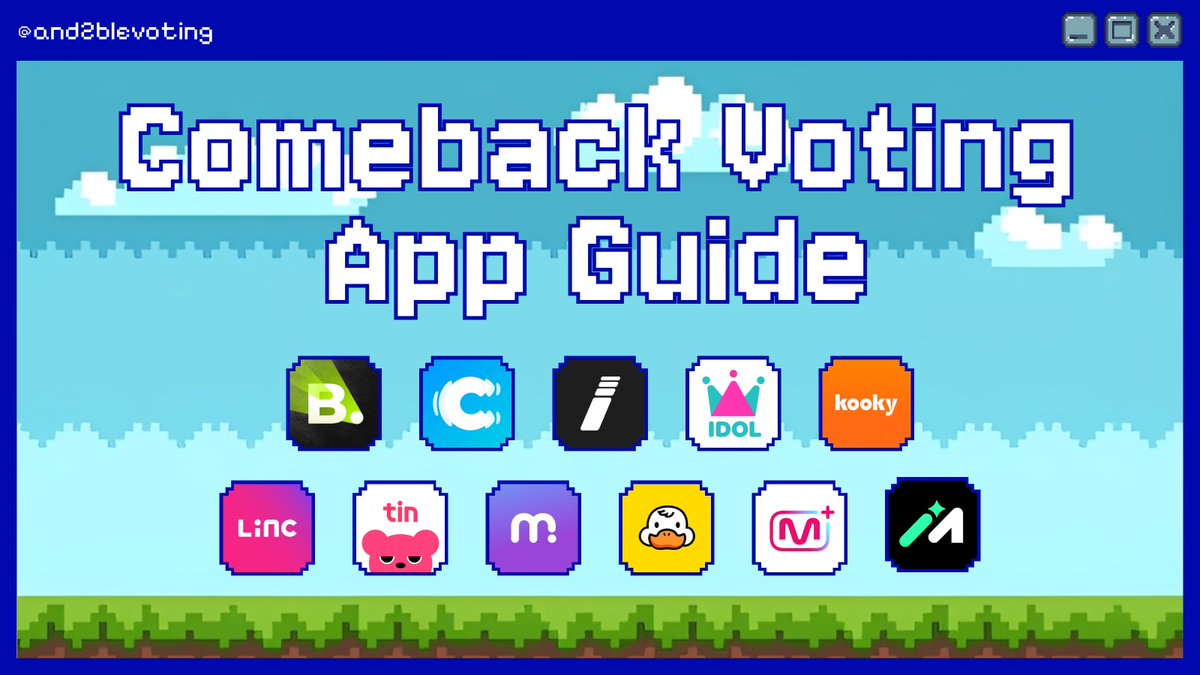 and2blevoting's tweet photo. [📖] COMEBACK VOTING APP GUIDE: A Thread

N:DCLO, here are our updated guides for comeback voting apps! Voting guides will be added when voting opens 👇

#AND2BLE #앤더블 https://t.co/sEEFGjQb3z