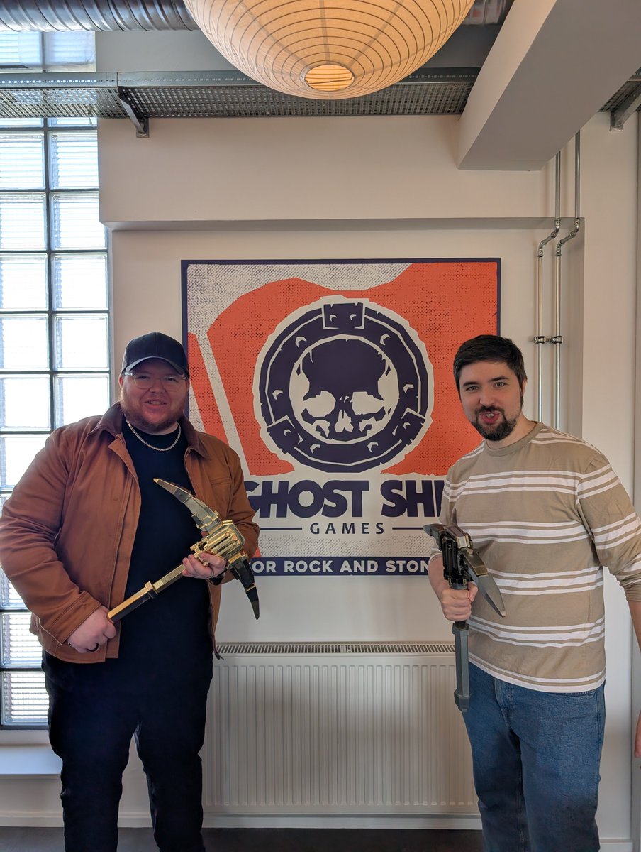 Total_Xclipse's tweet photo. Was awesome having the opportunity to tour @GhostShip_Games studio in Copenhagen today! Even if I'm terrible at foosball! Been such a great couple of days so far! 
Thank you https://t.co/laXv4JrYlh