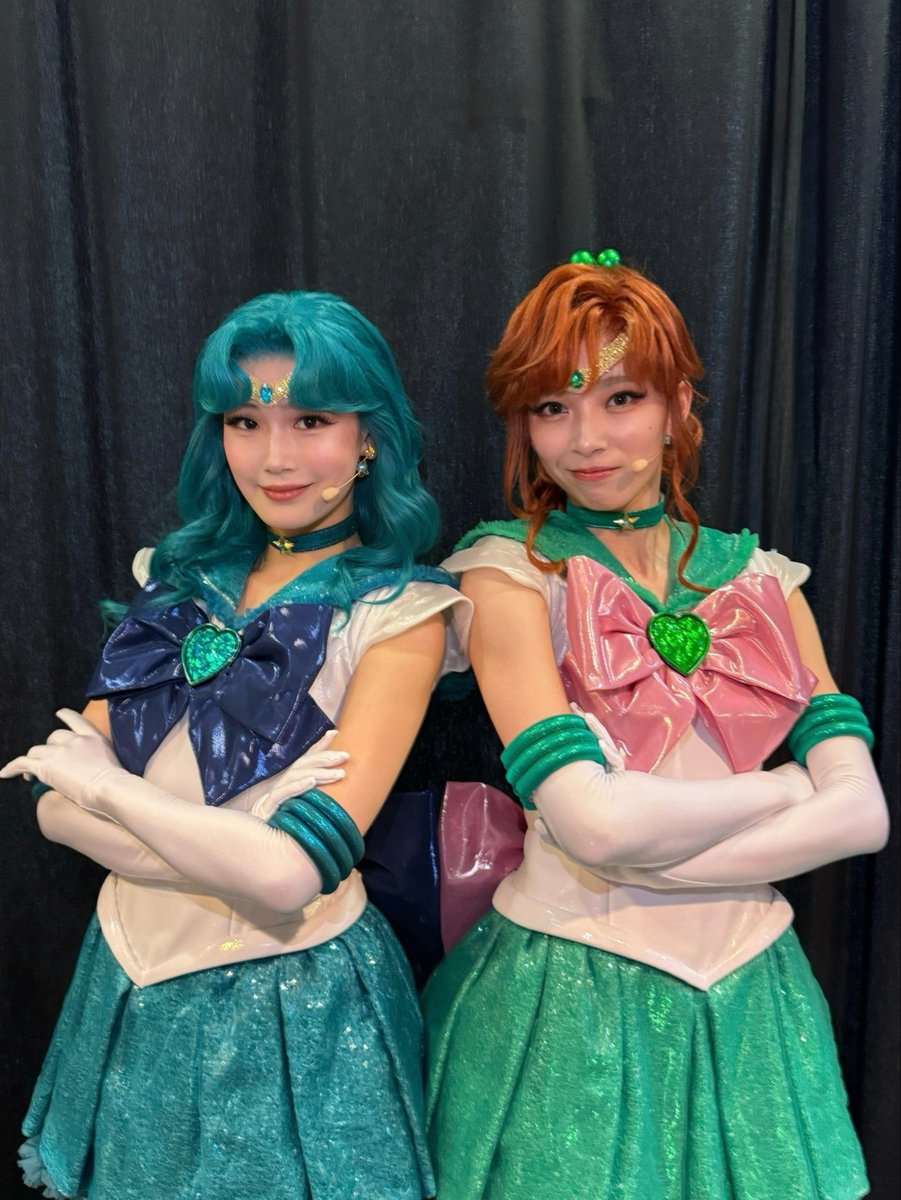 tamakihondo118's tweet photo. #美少女戦士セーラームーン 
-Shining Theater Shinagawa Tokyo-

本日もお越しいただきありがとうございました🫶

みなさまと目が合ったり、客席からたくさんの応援を感じたりすると、とても嬉しいです😌✨
いつも本当にありがとうございます！

明日は3公演です。
劇場でお待ちしております！

今日はジュピターと💚

Thank you so much to everyone who came to see us today! 🫶

It always makes me so happy when our eyes meet and I can feel all your love and support from the audience 😌✨
Thank you, as always, for all your support!

We have three shows tomorrow!
Looking forward to seeing you at the theater!

With Jupiter today 💚

#prettyguardiansailormoonshiningtheater #shiningtheater #シャイニングシアター