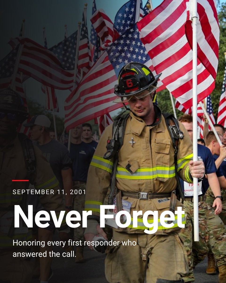 TabletCommand's tweet photo. Today, we honor and remember all first responders who valiantly served on that fateful day in 2001. https://t.co/cZNtsIN2Rx