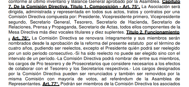 simplementeAAAJ's tweet photo. @tobalugano @MarianoBazzalo @AAAJPasion_ @led_fm En su momento se modifico, el que esta en la pagina de #AAAJ dice que solo puede tener dos mandatos, y si quere un tercero debe dejar uno en el medio y presentarse nuevamente.
Ahora se ratifico el que se modifico y nunca se subio, algunos dicen que no esta aprobado legalmente https://t.co/W5NiBU4FIE