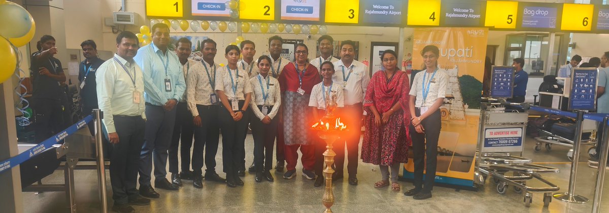 fly91_IN's tweet photo. Tirupati ↔ Rajahmundry. Now flying. ✈️

Just yesterday, we celebrated the launch of our Tirupati–Hyderabad and Tirupati–Vijayawada services. Today, we completed the trio with our first Tirupati–Rajahmundry flight.

Our first passenger on the new sector, Ms. Sindhu, was welcomed as the celebrations continued at Rajamundry Airport (@aairjyairport). We were joined by Ms. K. Preetha, APD, Rajahmundry, and Mr. Krishna Chaitanya, Terminal Manager, AAI, along with the airport and FLY91 teams, to mark the occasion.

Three new connections from Tirupati in two days. Another step towards making Bharat Unbound!

#tirupati #rajahmundry #fly91 #bharatunbound