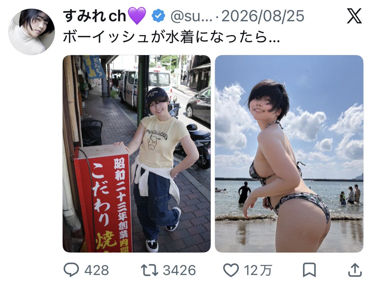 過去のポスト人気順にしたらボーイッシュ無双してた