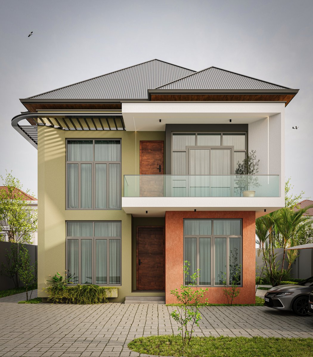 one_miloo's tweet photo. I’ve recently completed this four-bedroom residential project. 

Building size: 144sqm

Location: Ibadan

#one_milo https://t.co/fKeEDBuF0W