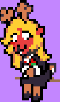 IndieTimmie's tweet photo. These Noelle sprites are so CUTE!! Is she originally leaning against Susie with these? She looks so happy and relaxed and so adorable! https://t.co/WVQTwxGvDf