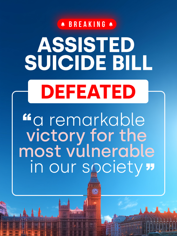 RightToLifeUK's tweet photo. 🛟BREAKING: ASSISTED SUICIDE BILL DEFEATED!🏆

In a victory for hope, compassion &amp; life, MPs have voted against assisted suicide by 286 votes to 270, choosing to protect vulnerable people &amp; stop our country going down a dark path that would have changed society forever.🧵1/ https://t.co/T1mi0ocK9E