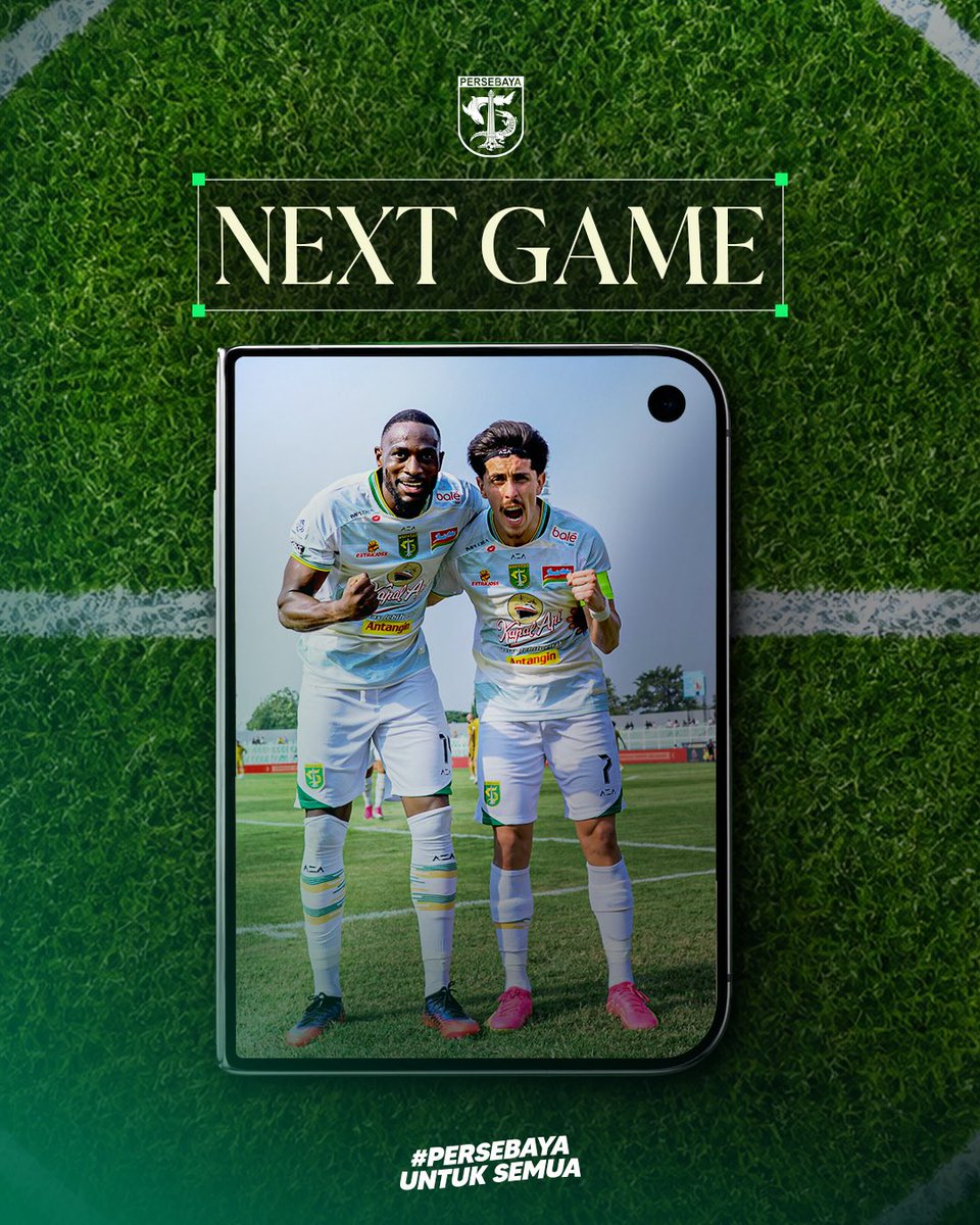 persebayaupdate's tweet photo. Next Match.
⚔️ : Persebaya vs PSIM
🏟️ : Stadion Gelora Bung Tomo
🕦 : 19.00 WIB

Hijaukan GBT !!!

#Persebaya #Persebayauntuksemua https://t.co/c8Z3wIOspQ