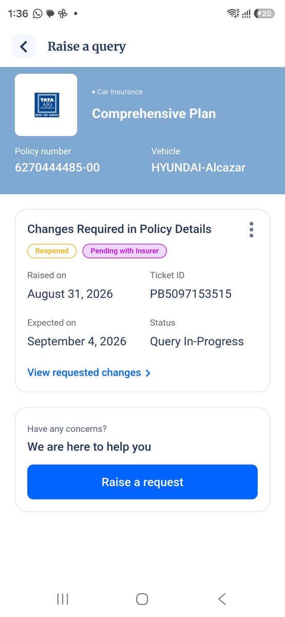 niladri_p's tweet photo. @TATAAIGIndia 7 calls, 4 departments,  3 payment links sent to me,  made additional payments , 7 days follow up.....all because you guys issued policy to some other vehicle , irrespective of a 5 min video available  to you of the car. 

Who pays for all the stress you have created? https://t.co/r5XIdVZxOv