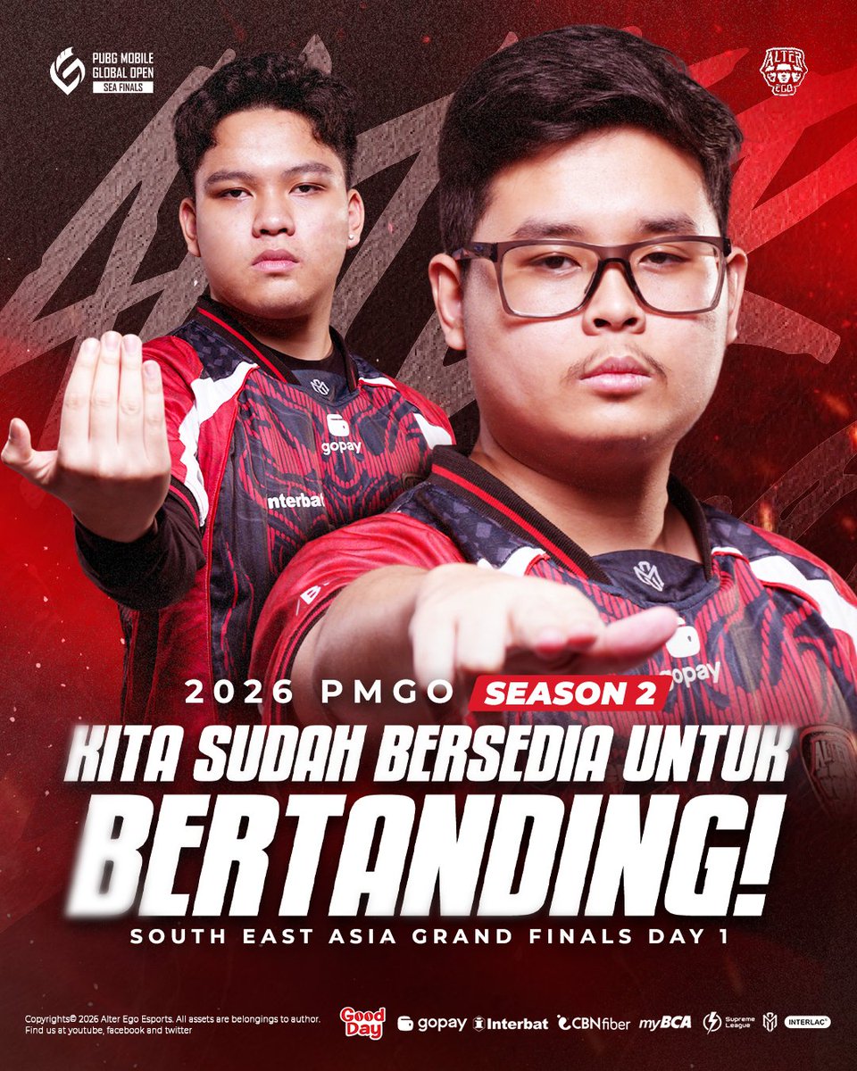 AlterEgo_IDN's tweet photo. Hari ini 4 divisi kita main!

#Alteregoesports https://t.co/ER3R4VTiSS