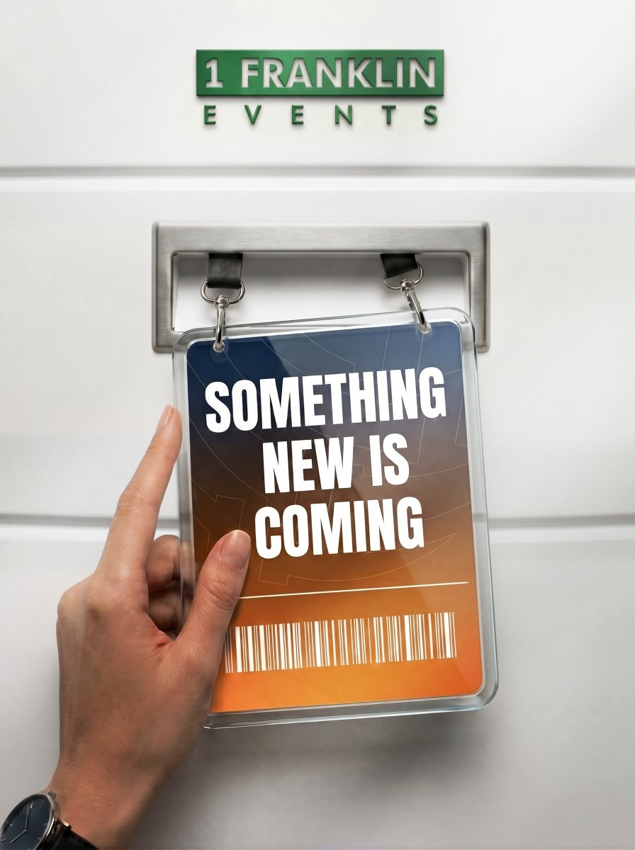 FranklinEvent's tweet photo. Something new is arrive at 1Franklin Events.

It's for something we've been building behind the scenes, made for the people who plan and run events that matter.

More details coming soon. Stay tuned.

#1FranklinEvents #ComingSoon #EventIndustry https://t.co/t6dXYyinHR