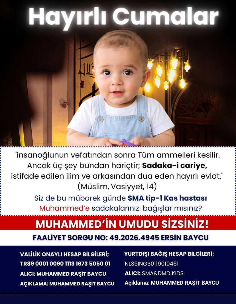 sessizkimsee's tweet photo. 🌿 Hayırlı Cumalar…

Bugün edeceğiniz bir duanın, vereceğiniz bir sadakanın Muhammet Raşit in hayatında umut olmasını diliyorum. 🤲🏻

VALİLİK ONAYLI BAĞIŞ HESAPLARIMIZ
TL: TR89 0001 0090 1113 1673 5050 01
Alıcı: MUHAMMED RAŞİT
@sma_mrasitbaycu https://t.co/EBGTYAJmQ8