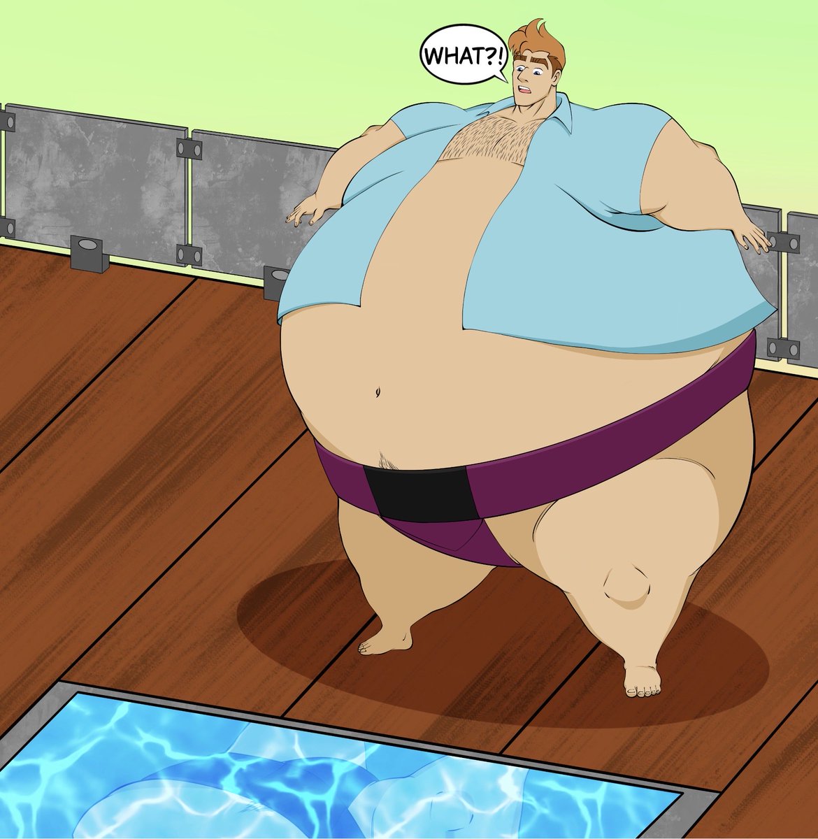 Xxelaito's tweet photo. The Summer Pass by to fast and we can definitely say it for Steve. Going to a summer pool party can be challenging without recall how he added weight and hope Benji loves it.
#QForce #SteveMaryweather #MaleBodyInflation #BigLeoBigBelly #FatMaleArtwork
https://t.co/nqWwlfYbDu https://t.co/CoRrVA16ZB