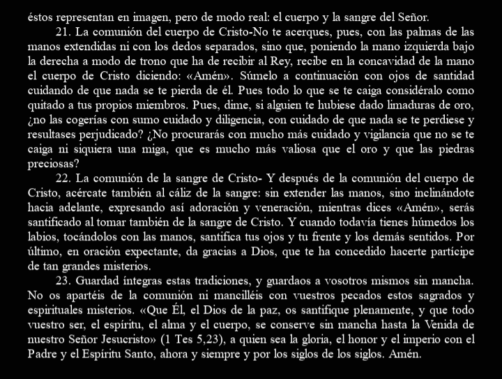 Sei's tweet photo. @endriagopr @UnaVoceSevilla El creer que después de los Padres, y por más de mil años, la Iglesia estuvo haciendo todo mal, es simple arqueologismo.
En ese tiempo no existían los utraquistas ni los protestantes. Ante los males del siglo el Magisterio adaptó los usos, siempre buscando la mayor reverencia. https://t.co/2UScmrURBZ