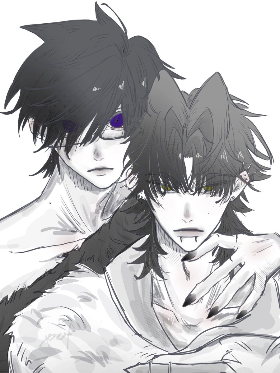 tql893's tweet photo. 🐦‍⬛🐺
#創作 #OC #illustration https://t.co/wSMaZ0XsKy