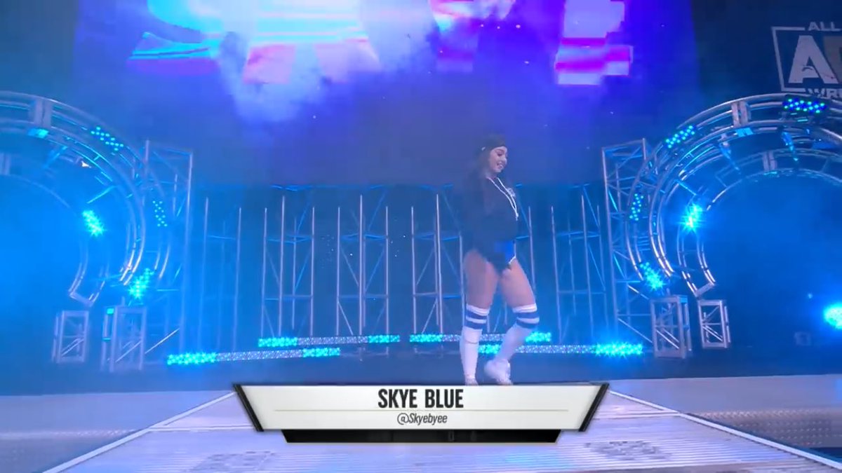 SkyeBlueNews's tweet photo. On this day!

Skye Blue got her very first win for All Elite Wrestling not too long out after earning a contract with AEW.

Coming off the back of AEW All Out 2021 Casino Battle Royale she wrestle her first time on this show but had already wrestled a few times on AEW Dark Elevation.

On the 11th September 2021 on AEW Dark Episode 111 Skye Blue wrestled Madi Wrenkowski now known in WWE NXT as Wren Sinclair and got her first ever victory in AEW.

It was only 2:39 minutes long and both couldn’t do a lot in that time but it is an important one for Skye.

Always remember your first win! 🫶🏻

You can watch it back here on YouTube, Timestamp 28:22 https://t.co/65z5sANPu1

#AEW #AEWDark #SkyeBlue #Wrestling #ProWrestling