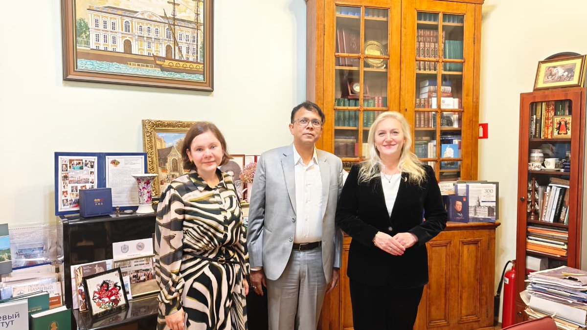 CSIR_NIScPR's tweet photo. Strengthening India–Russia cooperation in science, technology and innovation

A productive and insightful interaction with colleagues from St. Petersburg State University and the S.I. Vavilov Institute for the History of Science and Technology of the Russian Academy of Sciences (IHST RAS), including the Director of its St. Petersburg Branch.

Held under the CSIR–St. Petersburg State University Seed Funding Programme, the interaction focused on our joint research project and explored emerging opportunities for collaborative research and knowledge exchange.

The discussions highlighted avenues for deepening institutional partnerships and advancing collaborative research at the intersection of AI, renewable energy, sustainability and science policy.

A meaningful step towards strengthening institutional collaboration and fostering new opportunities in science, technology and innovation.

@DrJitendraSingh @CSIR_IND @GVRayasam  @spb_university @pdavinash

#IndiaRussia #IndiaRussiaRelations #ScienceAndTechnology #Innovation #STI #InternationalCollaboration