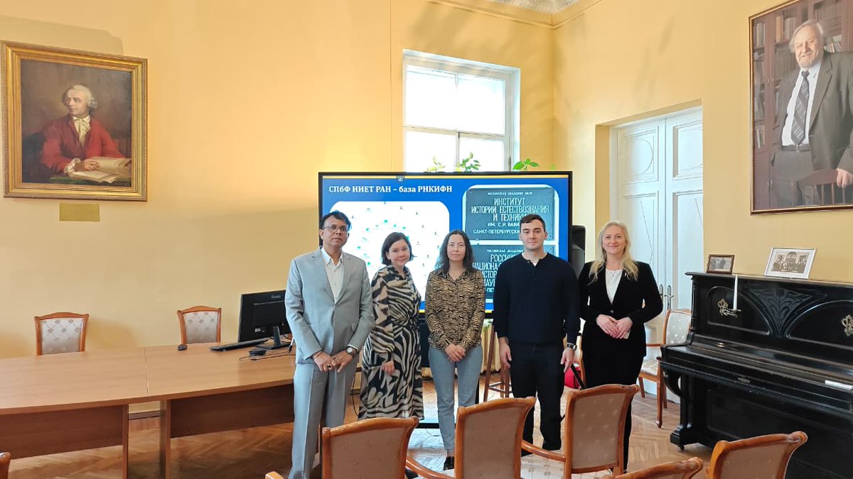CSIR_NIScPR's tweet photo. Strengthening India–Russia cooperation in science, technology and innovation

A productive and insightful interaction with colleagues from St. Petersburg State University and the S.I. Vavilov Institute for the History of Science and Technology of the Russian Academy of Sciences (IHST RAS), including the Director of its St. Petersburg Branch.

Held under the CSIR–St. Petersburg State University Seed Funding Programme, the interaction focused on our joint research project and explored emerging opportunities for collaborative research and knowledge exchange.

The discussions highlighted avenues for deepening institutional partnerships and advancing collaborative research at the intersection of AI, renewable energy, sustainability and science policy.

A meaningful step towards strengthening institutional collaboration and fostering new opportunities in science, technology and innovation.

@DrJitendraSingh @CSIR_IND @GVRayasam  @spb_university @pdavinash

#IndiaRussia #IndiaRussiaRelations #ScienceAndTechnology #Innovation #STI #InternationalCollaboration