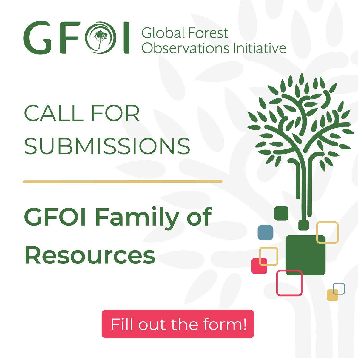 gfoi_forest's tweet photo. 🌳 Keep growing the #GFOI Family of Resources!

Have tools, guidance, training materials or lessons learned that support effective #ForestMonitoring? We want to hear from you. 🌍

👉 Submit here: https://t.co/aV66SjzraJ

#NFMS #MRV #ClimateAction https://t.co/w1VyHPYxmU