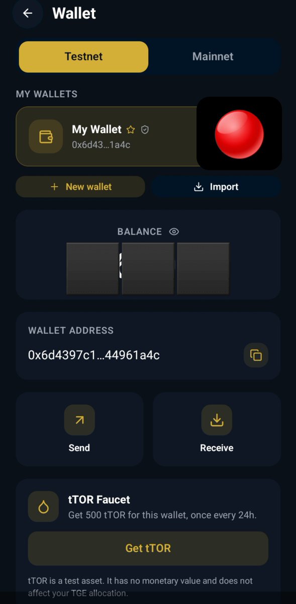 LessIsM_re's tweet photo. Have you created your wallet on @ToriumNetwork mining app? 

Create a testnet wallet where you can make transactions daily mainly for testing the platform. https://t.co/wcHdk4LmvE
