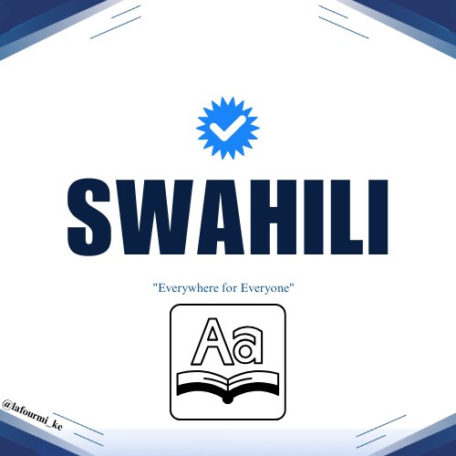 lafourmi_ke's tweet photo. Master Kiswahili. Communicate with confidence
Join the class on:
https://t.co/giLrggGP9P
Website: https://t.co/QAuJf10dAY

#LaFourmiKE #Swahili #Kiswahili #SwahiliLessons #LearnSwahili #OnlineLearning https://t.co/pZdiDmeZsC