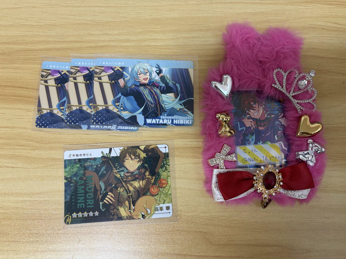 Natu_TRgoods's tweet photo. [交換]あんスタ カードダス
[譲]N:斑,なずな,友也2,千秋,忍,鉄虎2,奏汰3,司4,レオ,泉2,嵐,
R:翠,桃李
[求]N:燐音,HiMERU,こはく,ニキ
R:燐音,ニキ https://t.co/0Cpm6IpQN2