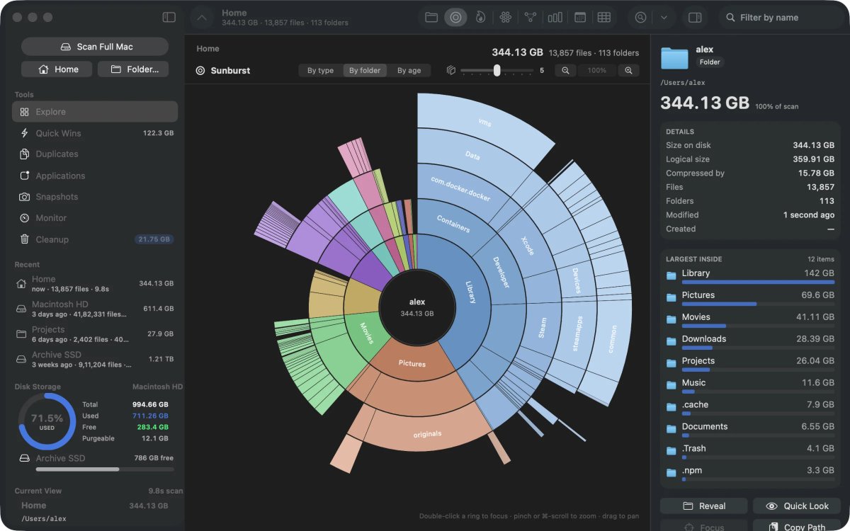 mindjek07's tweet photo. Hi, I’ve been building Clutterscope, a native macOS app that shows you where your disk space went and helps you get it back without any nasty surprises.

Website  https://t.co/3q9oxhVxOr https://t.co/j0WnaiTbZh