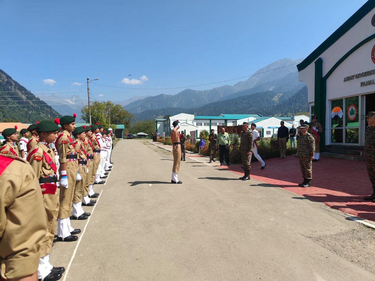 NCCGPHQSRINAGAR's tweet photo. 🇮🇳 NCC Cadets Felicitated by Northern Army Commander 🇮🇳

Cadets of 1 J&K Bn NCC Srinagar & 1 Naval Unit NCC Srinagar had the honour of interacting with Lt Gen Pratik Sharma, SYSM, PVSM, AVSM, SM, GOC-in-C Northern Command, during his visit to AGPS Pahalgam on 11 Sep 2026. The cadets were felicitated by the Army Commander, whose words of appreciation inspired them to uphold the NCC values of discipline, leadership, service & patriotism. 🇮🇳

@ChinarcorpsIA @NorthernComd_IA @adgpi @CM_JnK @OfficeOfLGJandK @sakinaitoo @HQ_DG_NCC @NCCDteJKL
@Mygovindia @PIB_India @SpokespersonMoD
@PRODefSrinagar @PahalgamAGPS @vatsvirendra1