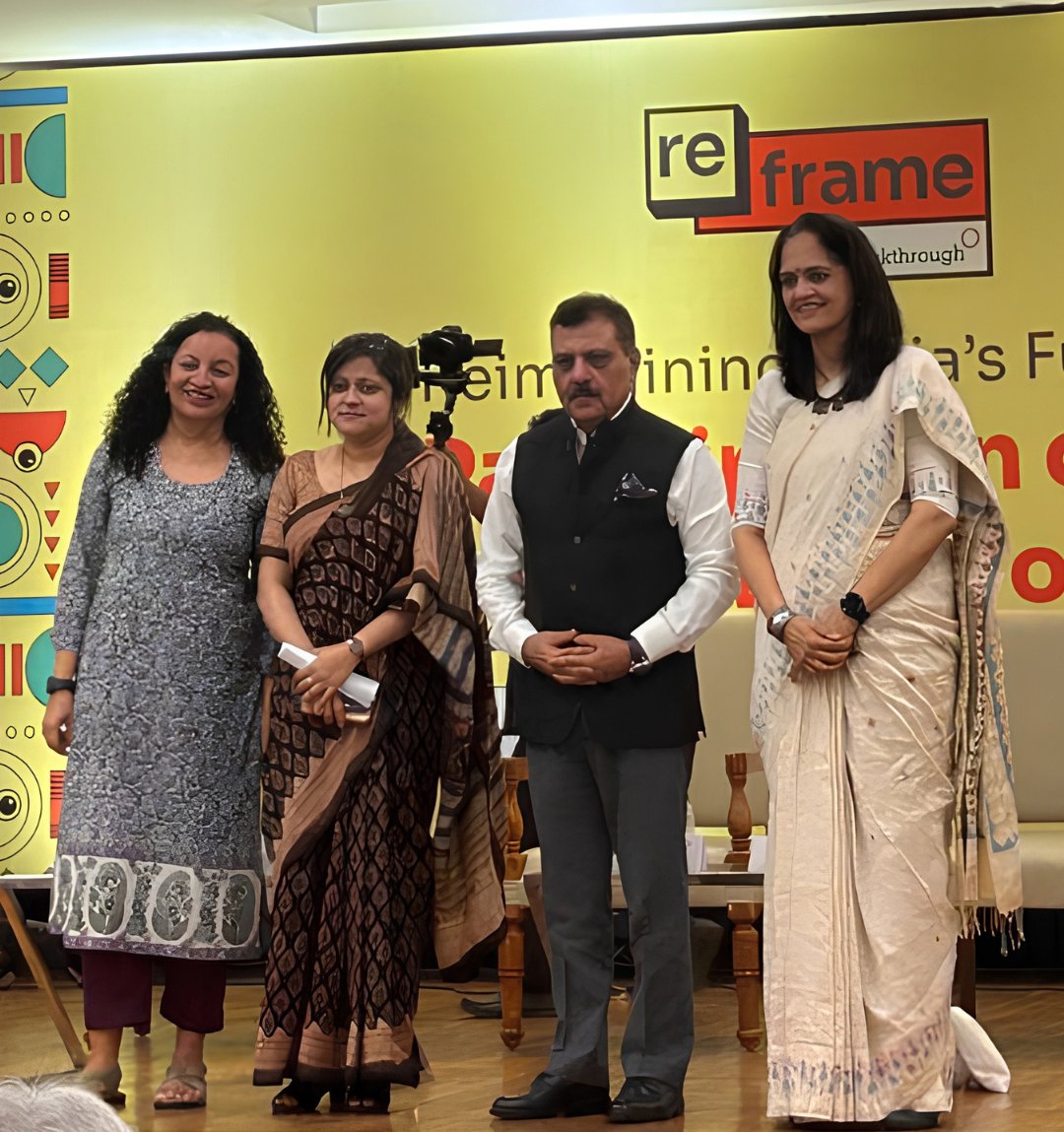 armmanindia's tweet photo. At #Reframe2026, ARMMAN partnered with @INBreakthrough to host "Beyond Survival: Maternal and Child Health, Gender and India's National Priority", a conversation on how gender norms &amp; structural barriers shape women's health &amp; what it takes to build health systems for them. (1/6) https://t.co/gtBXNBN945