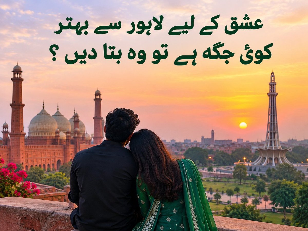 Ptilovero's tweet photo. کیاعشق کرنے کے لیے لاہور سے بہتر کوئ جگہ ہے ؟
 اگر ہے تو سب لوگ کمنٹس میں جگہ ضرور بتائیں https://t.co/jBLtCqIXKT
