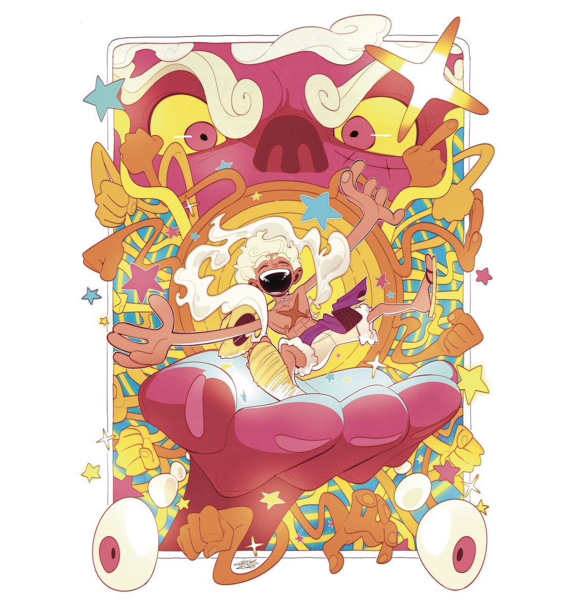 ymd_131029's tweet photo. 太陽の神
#ONEPIECE #イラスト #ルフィ #ギア5 https://t.co/rZUMWkrjkF