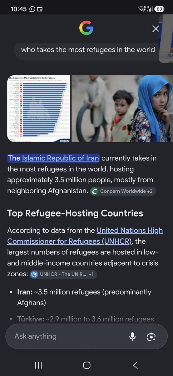 Comediandana's tweet photo. @kunleolayemi @ZiaYusufUK That's a lie. Iran, Turkey, Jordan are Muslim countries with the highest numbers of refugees from Muslim countries. A black man failing to understand how the west has deliberately destabalised these regions is a farce. Foolish. Why lie when we have google? https://t.co/ZQNRdUv6Oe