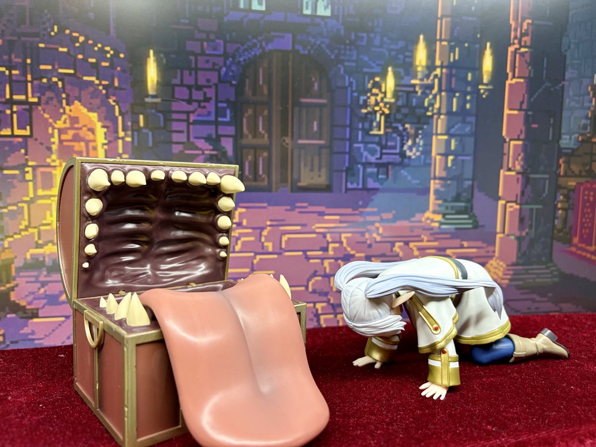crane_oukoku's tweet photo. 【プライズ情報】

葬送のフリーレンLuminasta‐
フリーレン‐インミミックPLUS

を新しく入荷したのじゃ‼️

開閉式の「ミミック」と「#フリーレン」のフィギュアセットが「ミミック」の舌が追加された豪華仕様で再登場なのじゃ🪎

是非GETして欲しいのじゃ❗️

#上大岡 
#クレーンゲーム
#プライズ https://t.co/wfrtQt9IQY