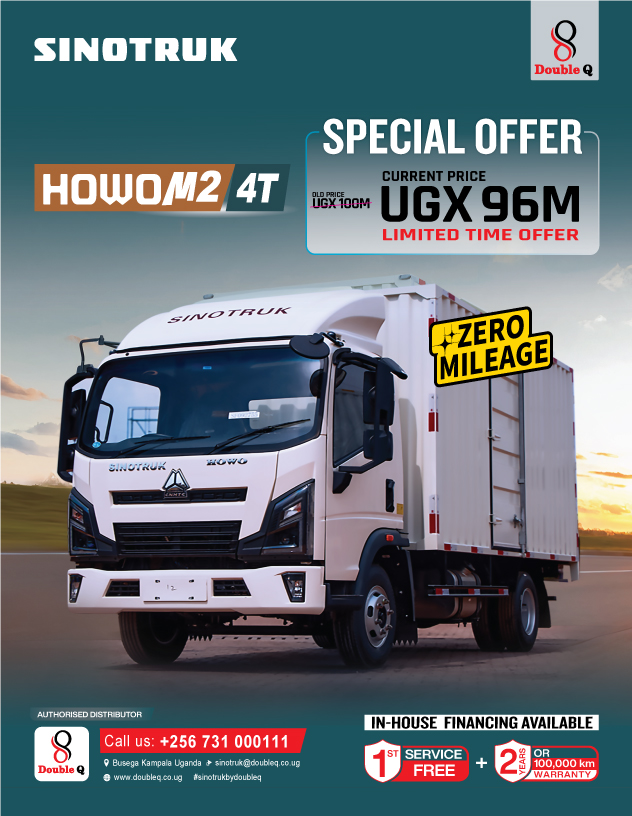 DoubleQCo's tweet photo. 🚨 HOWO M2 4T BOX BODY — NOW ON OFFER!
Get yours for just UGX 96M for a limited time!
✅ Zero Mileage
✅ In-house Financing
✅ 1st Service FREE
✅ 2-Year / 100,000 KM Warranty
📞 0731 000111
🌐 https://t.co/vtlwdFlEr9
#SinotrukbyDoubleQ #SinotrukUganda #DoubleQ #MoveMoreEarnMore https://t.co/Y25LiSCDY3